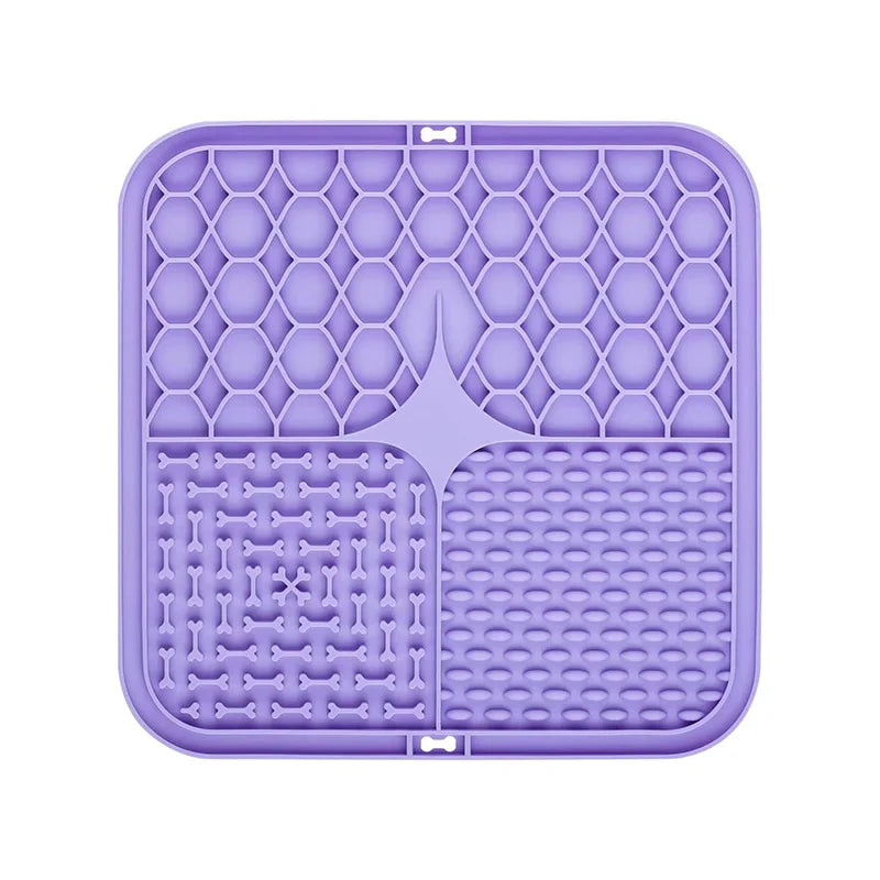 Food-Grade Silicone Pet Lick Mat with Suction Cups