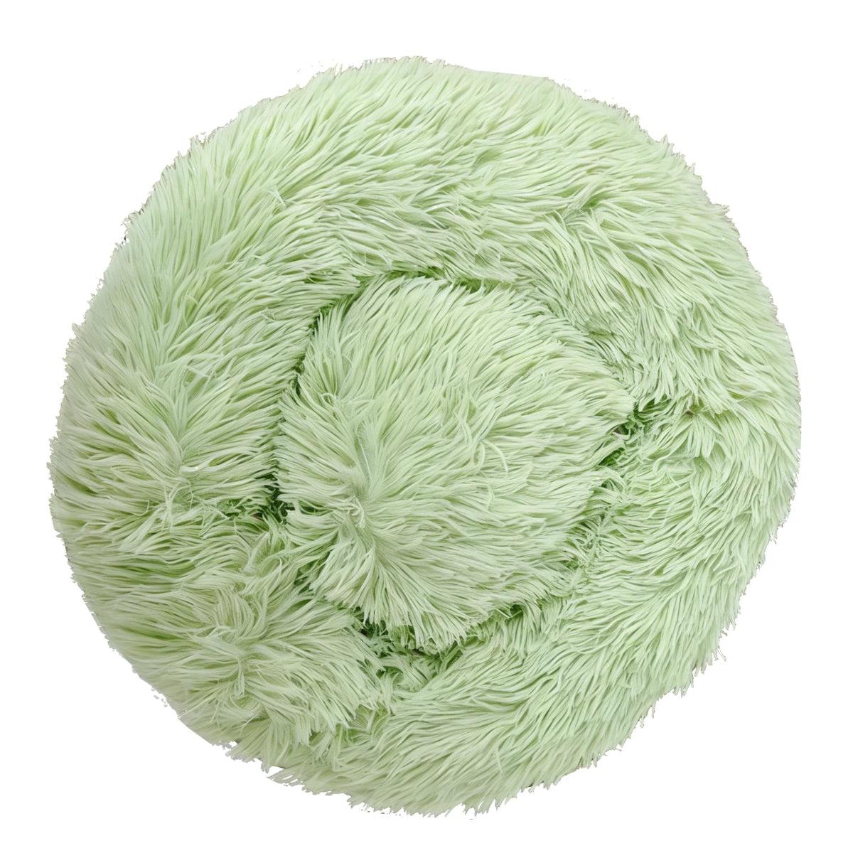 Cozy Plush Round Pet Bed for Dogs and Cats