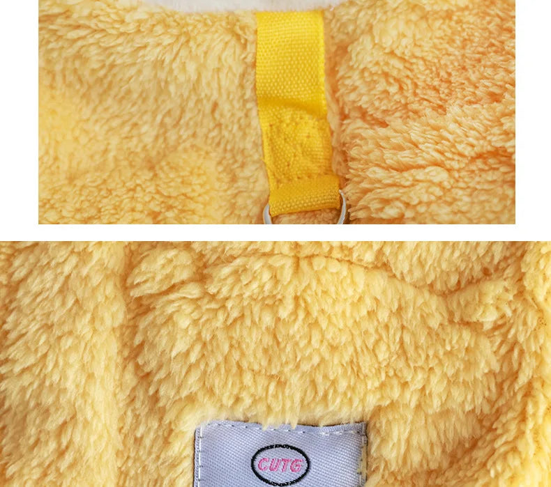 Suéter de Fleece Cálido para Invierno para Perros y Gatos Pequeños