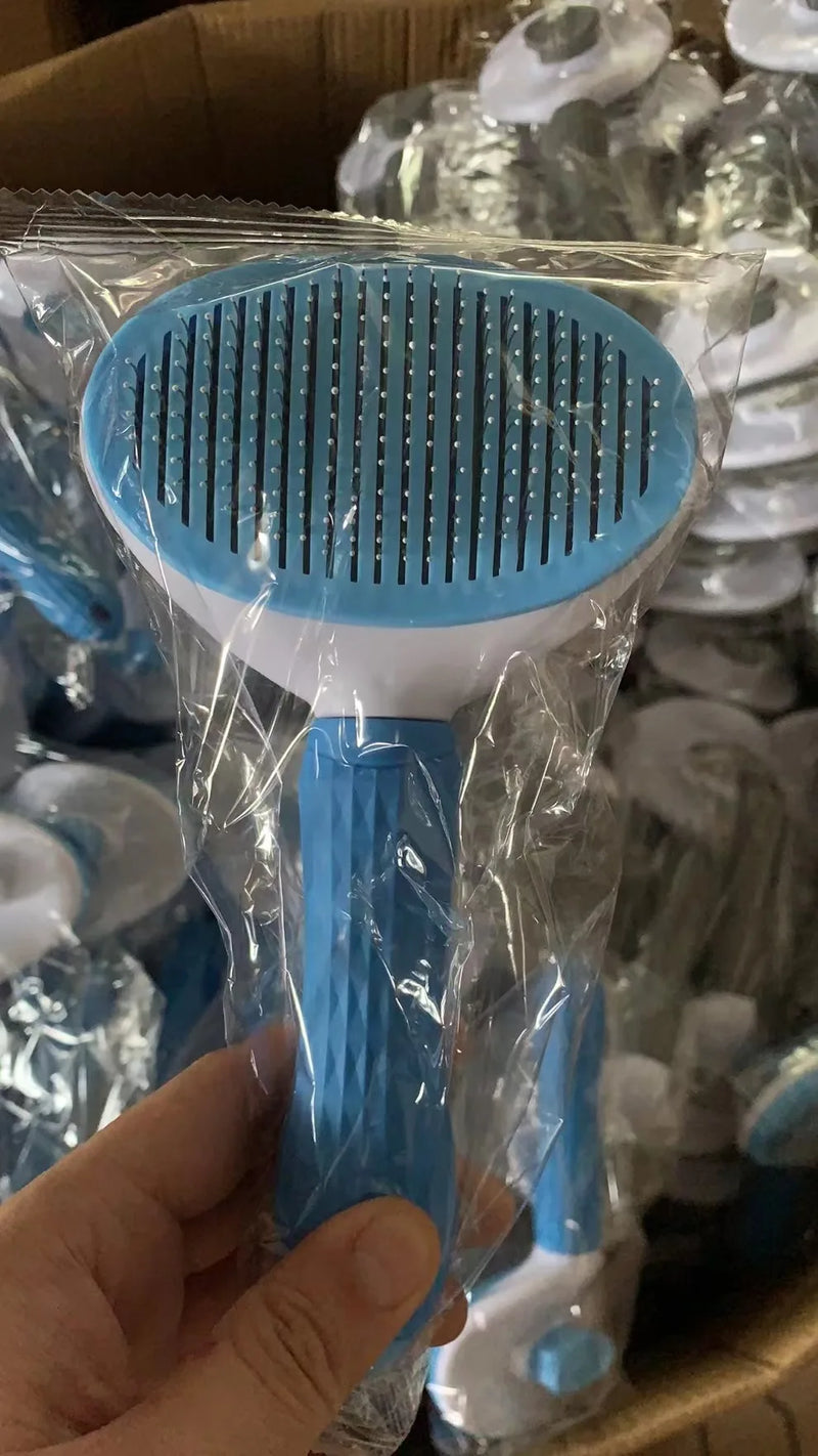 Peigne de toilettage en acier inoxydable pour animaux