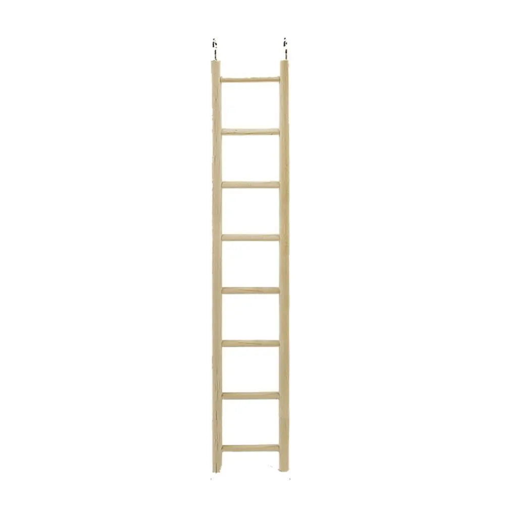 Wooden Bird Ladder with Swing and Perch for Parrots