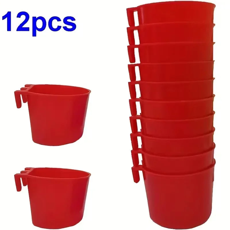 Hanging Feeder Cups for Poultry with Hook