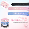 Rhinestone Heart Charm Color-Changing Dog Collar