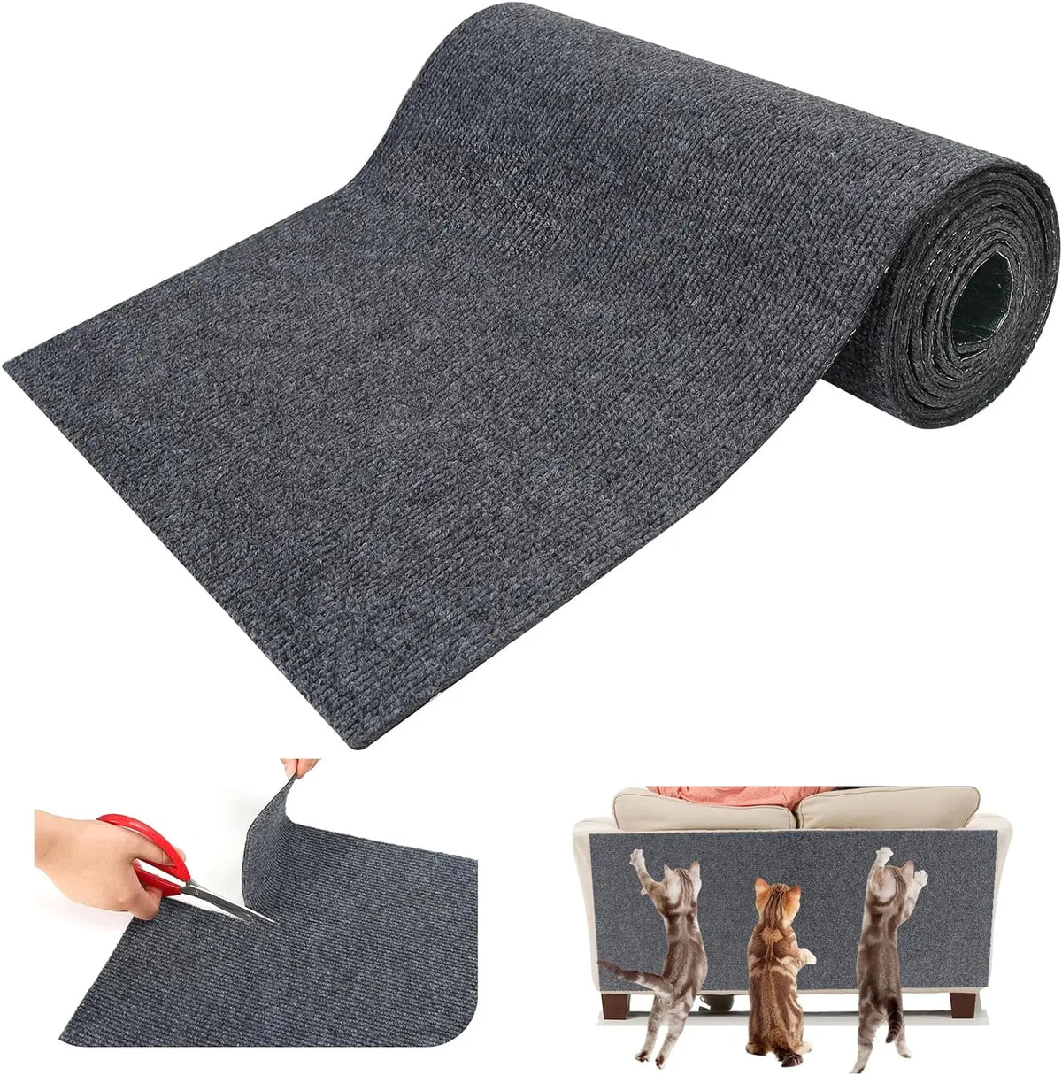Self-Adhesive Cat Scratch Protection Mat for Furniture