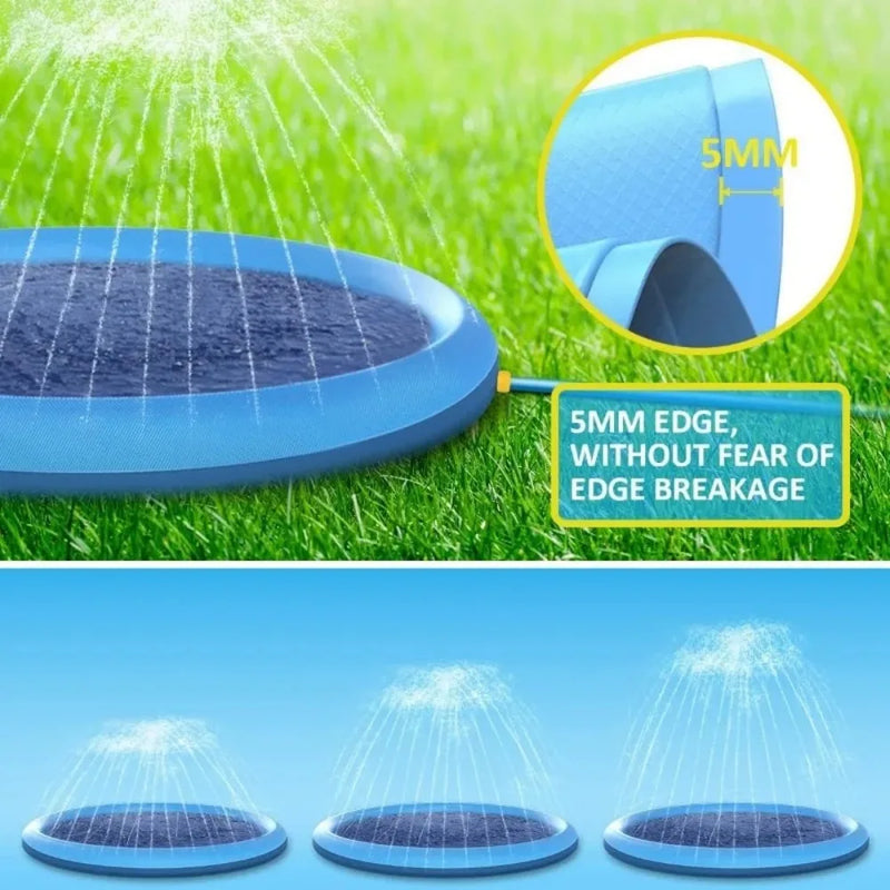 Inflatable Dog Cooling Spray Mat