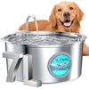 Ultra-Quiet 7L Stainless Steel Pet Water Fountain for Large Dogs & Cats