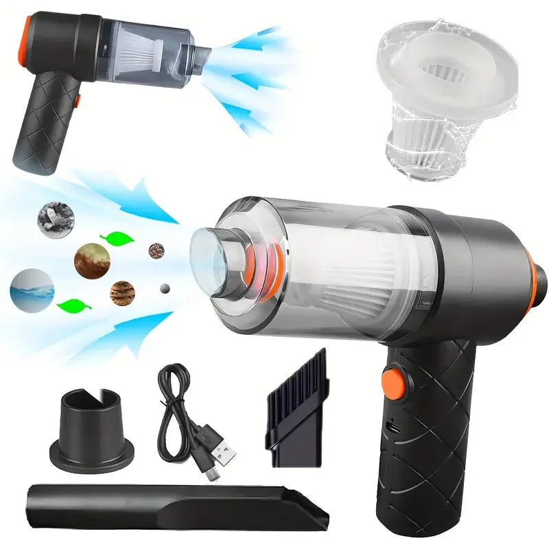 Compact Cordless Car Vacuum with Blower Function