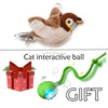 Rechargeable Chirping Bird Cat Toy with Catnip