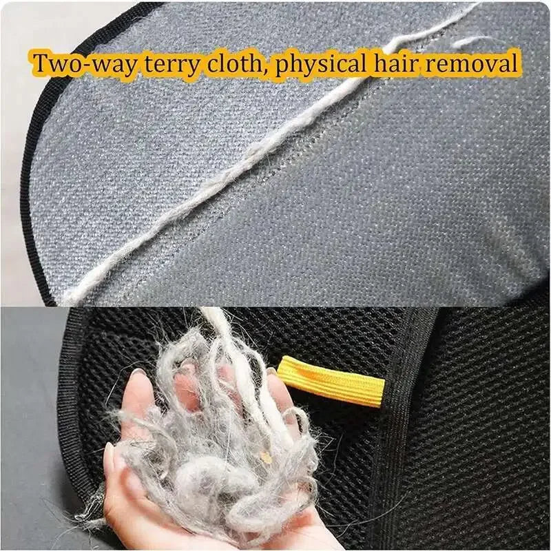 Pet Grooming Gloves - Double-Sided Hair Removal Mitt for Cats and Dogs
