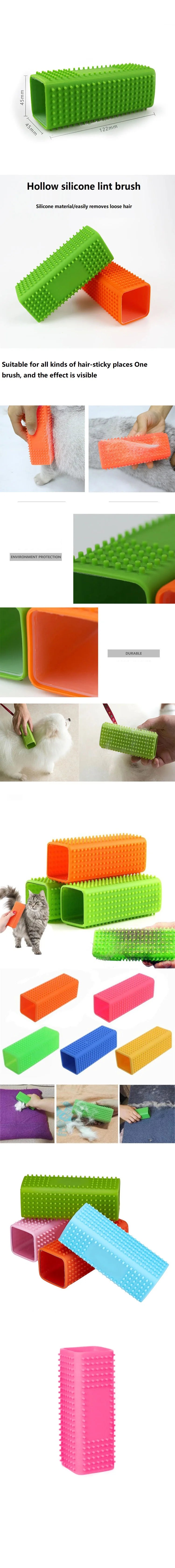 Silicone Pet Hair Removal Brush for Car & Home