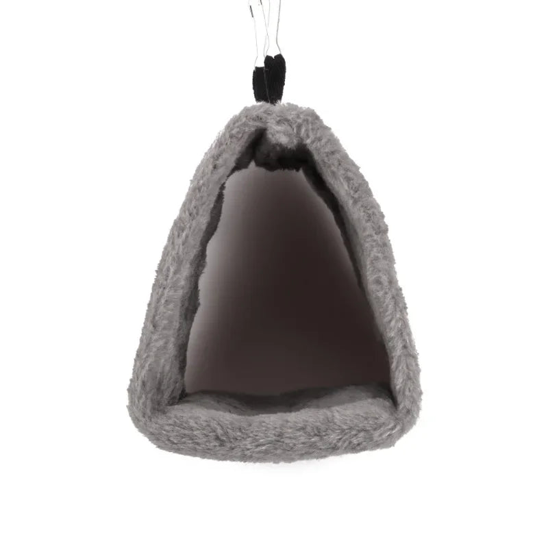 قفص طيور مع هاموك دافئ وكوخ عش للببغاوات