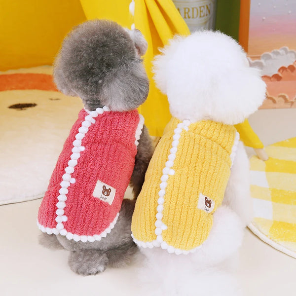 Winter Dog Cat Jacket Vest for Small to Medium Pets
