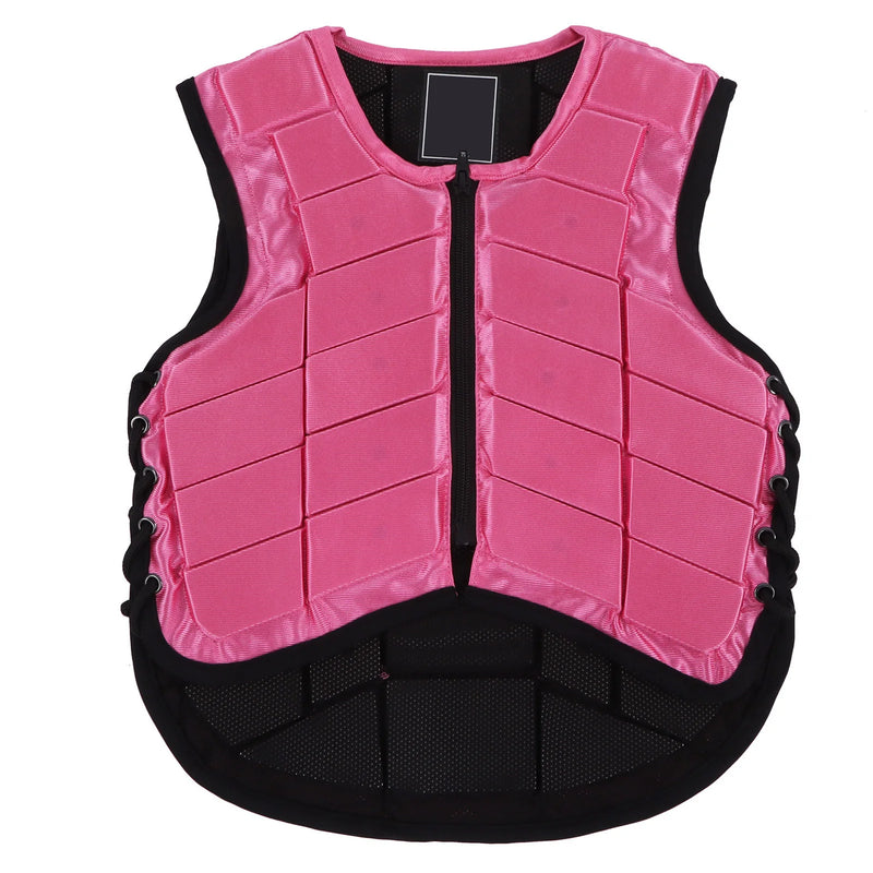 Chaleco de Seguridad Ecuestre para Niños - Rosa