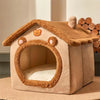 Lit Grotte Pliable pour Animaux avec Housse Lavable