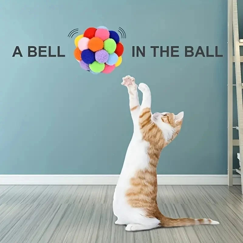3-teiliges Katzenspielzeug-Ball-Set