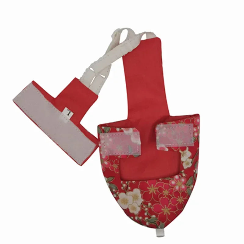 Couch-culotte pour Perruche avec Nœud Papillon - Combinaison Colorée pour Oiseaux