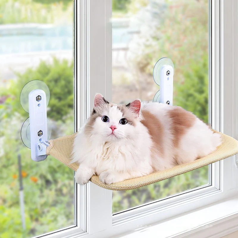 Suction Cup Cat Hammock with Removable Washable Cushion