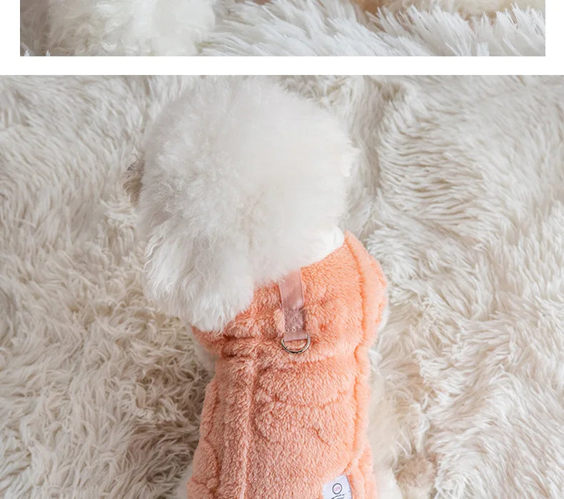 Suéter de Fleece Cálido para Invierno para Perros y Gatos Pequeños