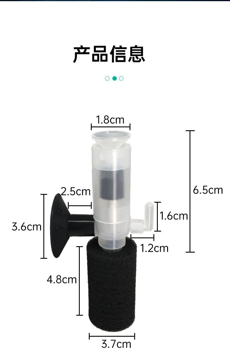 Filtre à éponge biologique compact pour aquarium