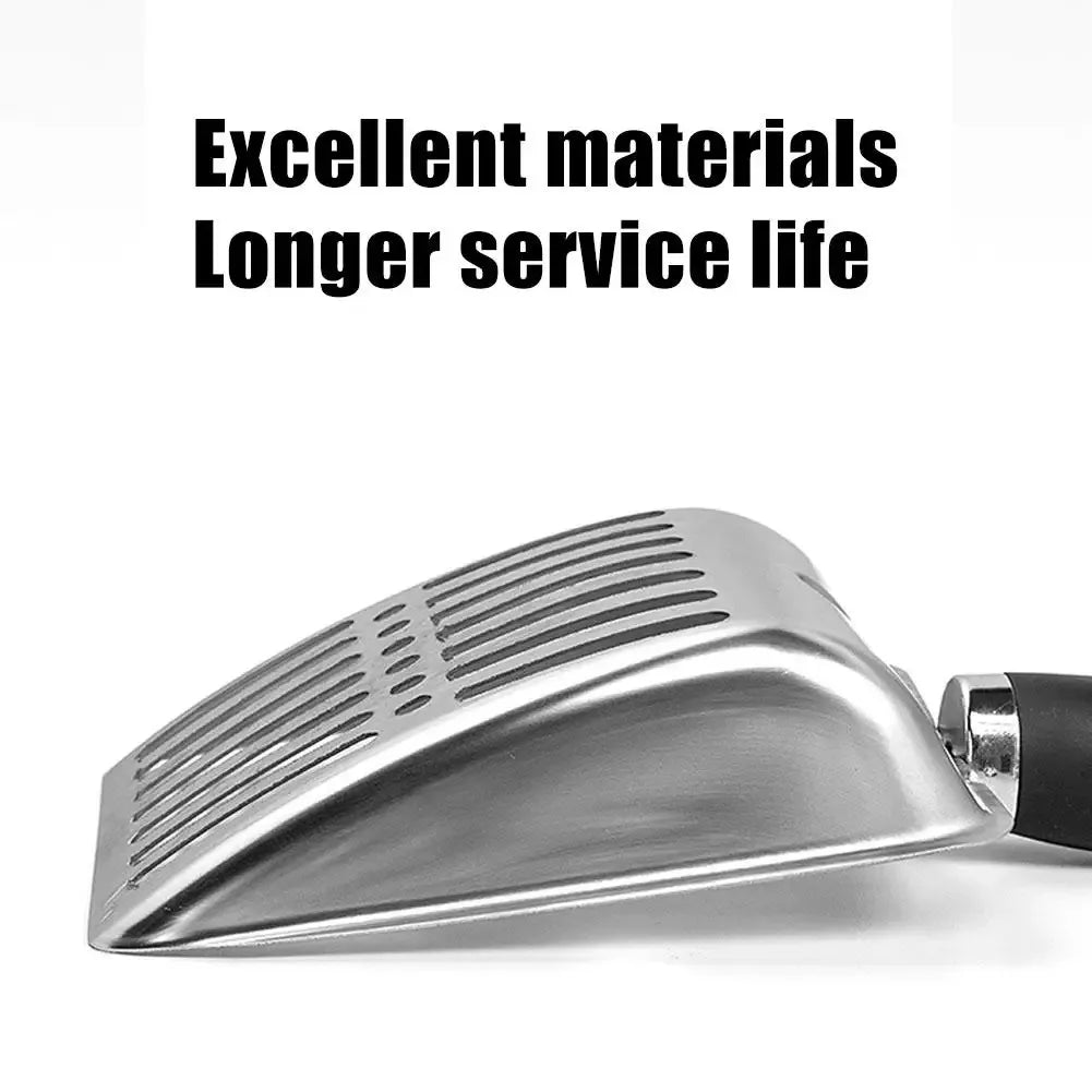 Stainless Steel Cat Litter Scoop with Long Handle