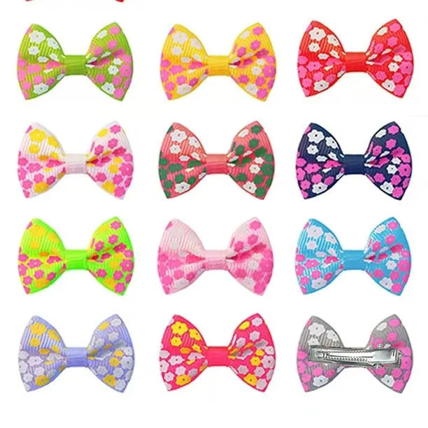 Pet Hair Bow Clips for Dogs and Cats