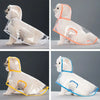Clear Waterproof Dog Raincoat with Adjustable Hood