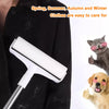 Retractable Lint Roller with Refills – Long-Handled Pet Hair Remover for Furniture and Floors