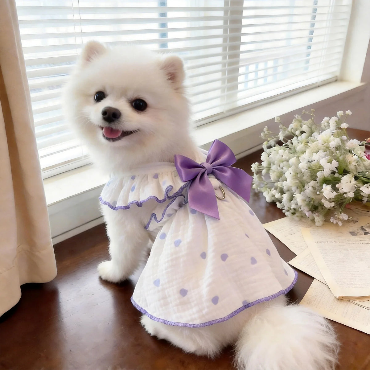 Breathable Anti-Shedding Summer Dress for Cats and Small Dogs