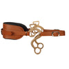 Bridon en cuir réglable pour cheval (Hackamore)
