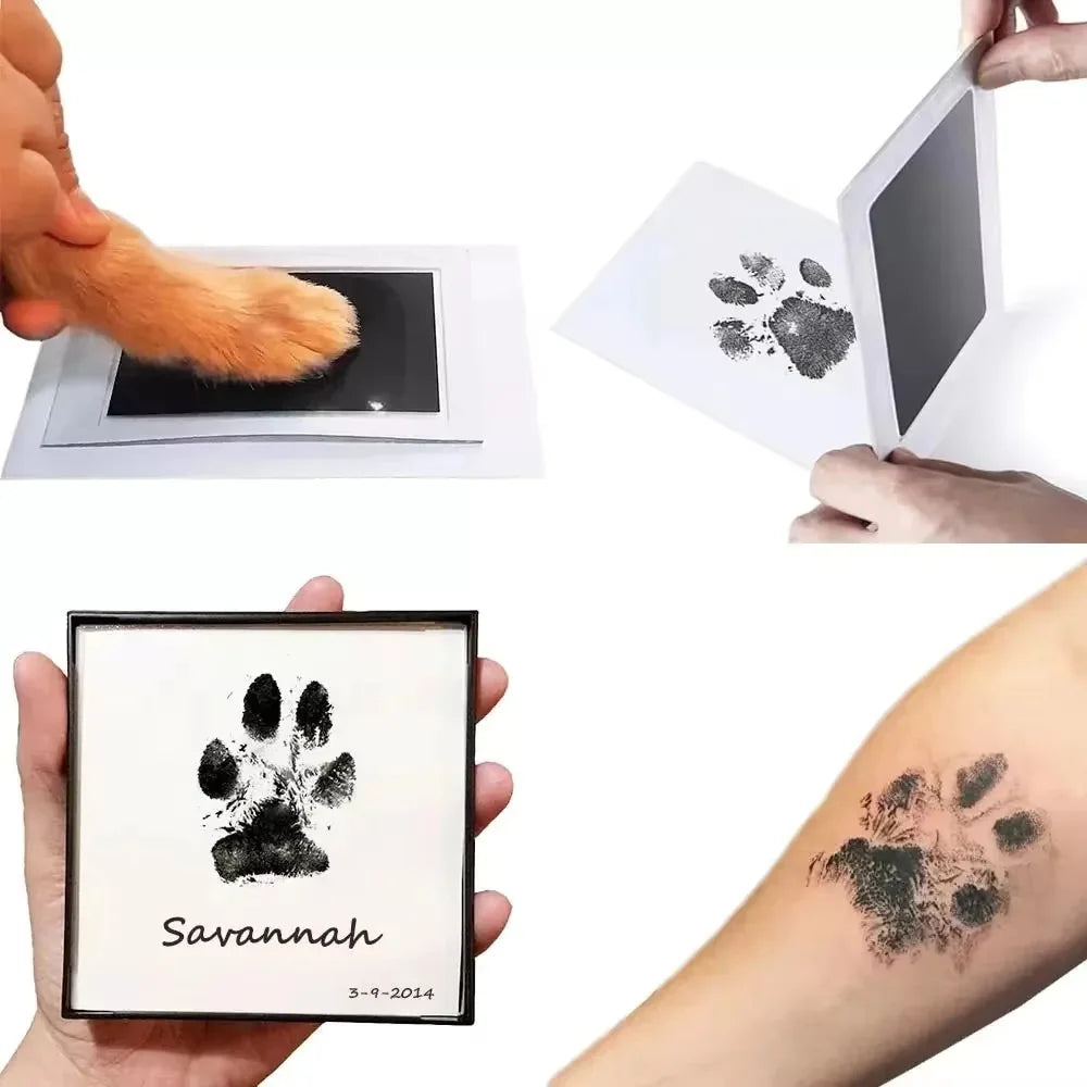 Pet Paw Print Keepsake Kit – Clean, Ink-Free Impression Pad