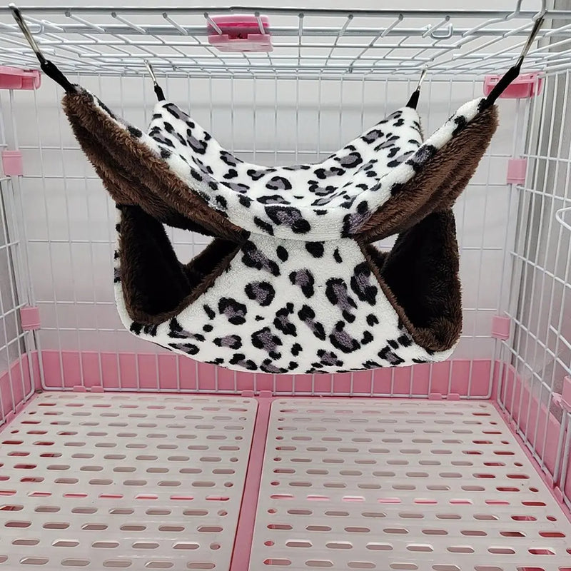 أرجوحة مخمل دافئ للحيوانات الأليفة الصغيرة