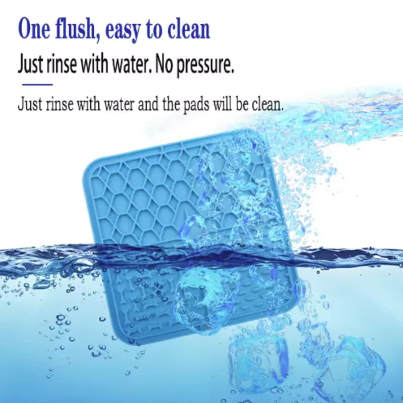 Dog Slow Feeder Silicone Mat for Training and Bath Distraction