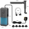 3-in-1 Silent Aquarium Filter with Wave Maker and Oxygenation