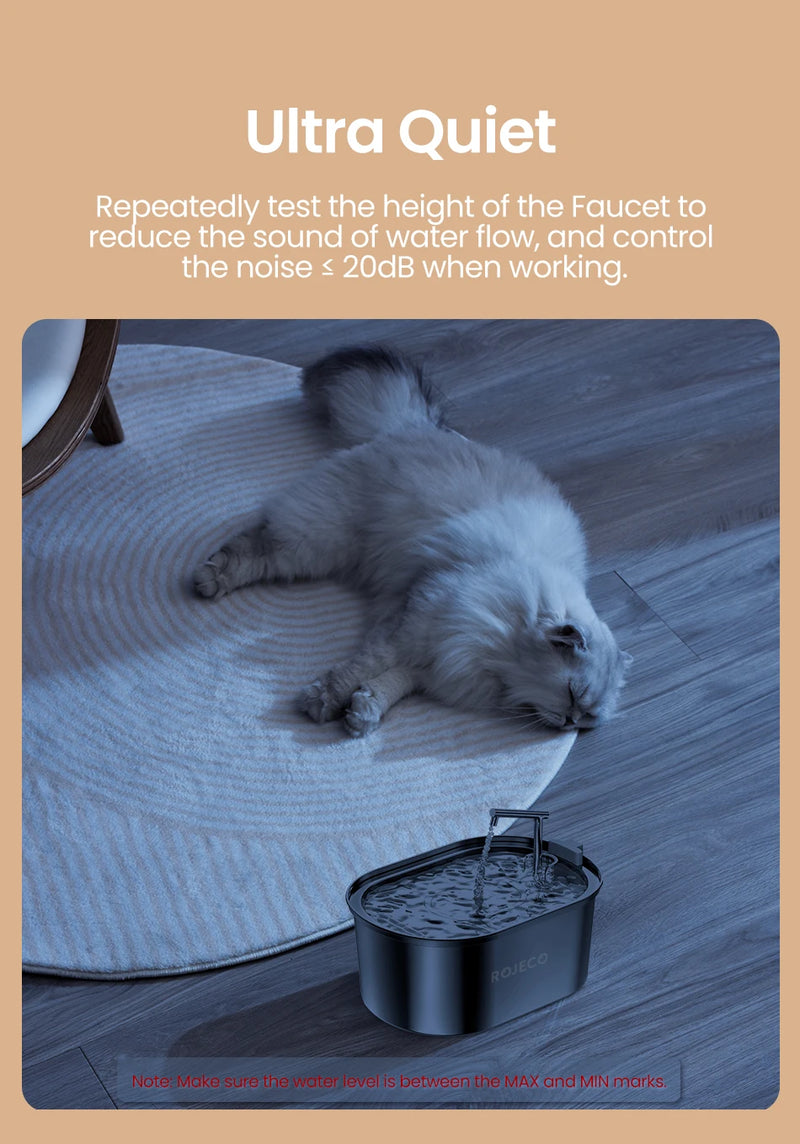 Stainless Steel Automatic Pet Water Fountain