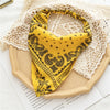 Boho Floral Print Cotton Triangle Hair Bandanas