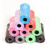 Disposable Dog Waste Bags with Bone-Shaped Dispenser and Leash Clip