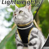 Escape-Proof Cat Harness and Leash Set with Reflective Strips