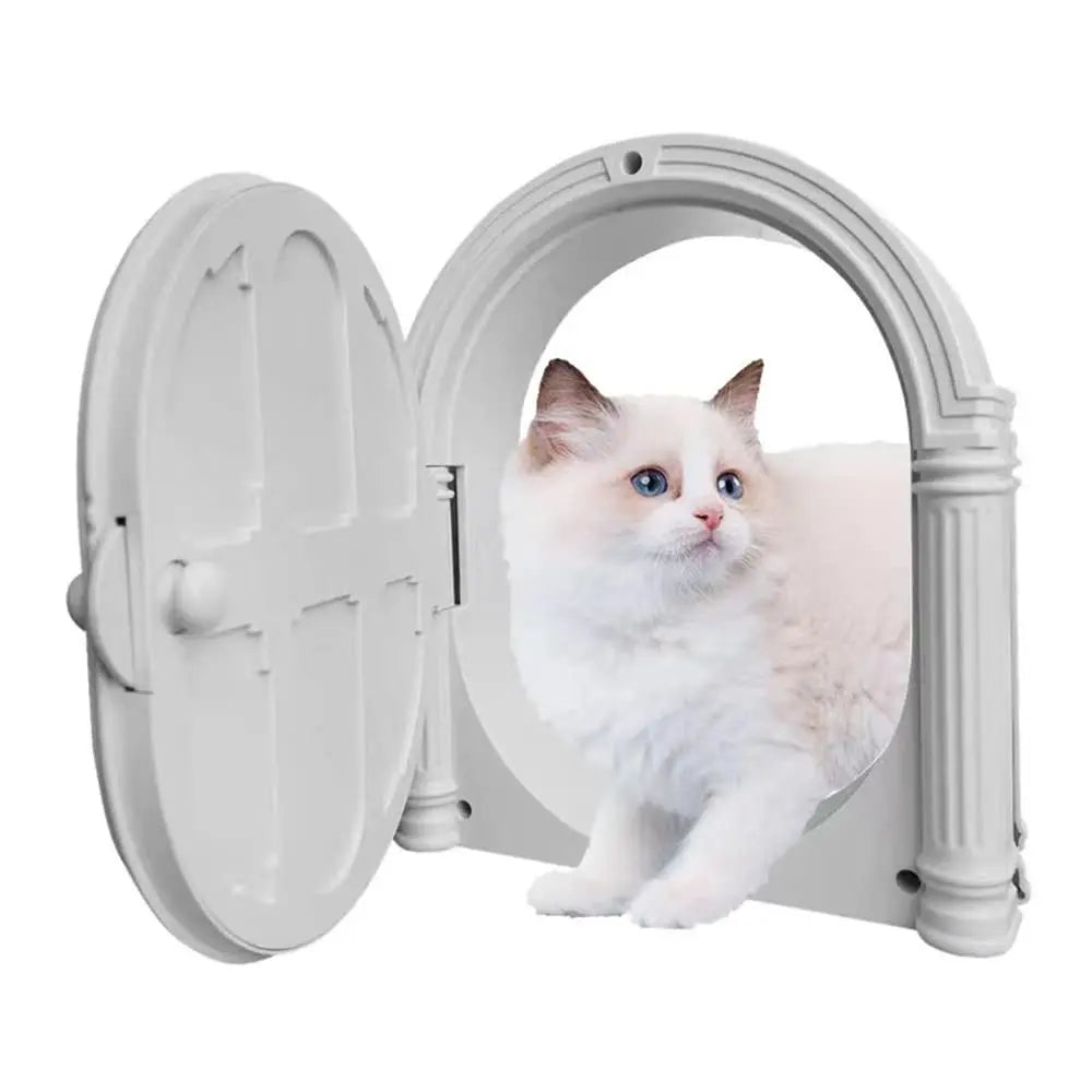 Durable ABS Pet Door for Cats and Small Dogs