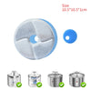 Replacement filters for a cat water fountain showing various sizes and types of filters.
