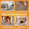 Image showing pet socks designed for hardwood floor grip, scratch protection, and injury prevention during licking.