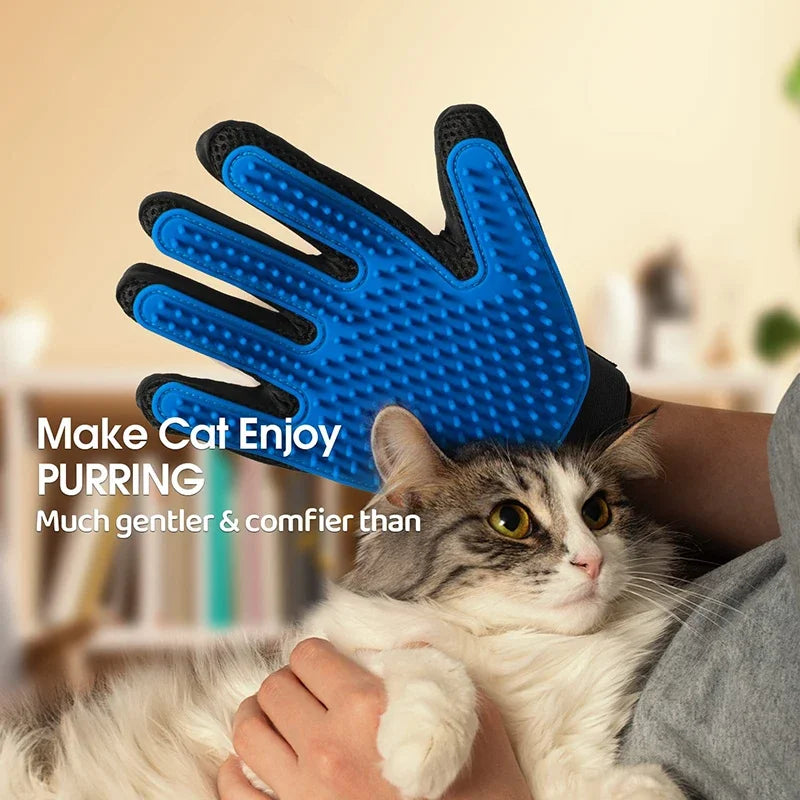 Silicone Pet Grooming Gloves for Cats and Dogs