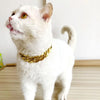 Adjustable Gold Chain Pet Necklace for Cats and Dogs