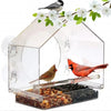 Clear Acrylic Bird Feeder with Suction Cup Window Mount