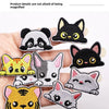 Cat Embroidered Iron-On Patch – Cute Pocket-Sized Appliqué for Clothing & Crafts