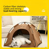 Foldable Semi-Enclosed Pet Tent Bed for Small Dogs and Cats