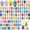 A collection of 100 colorful dog and cat bandanas featuring various designs and sayings