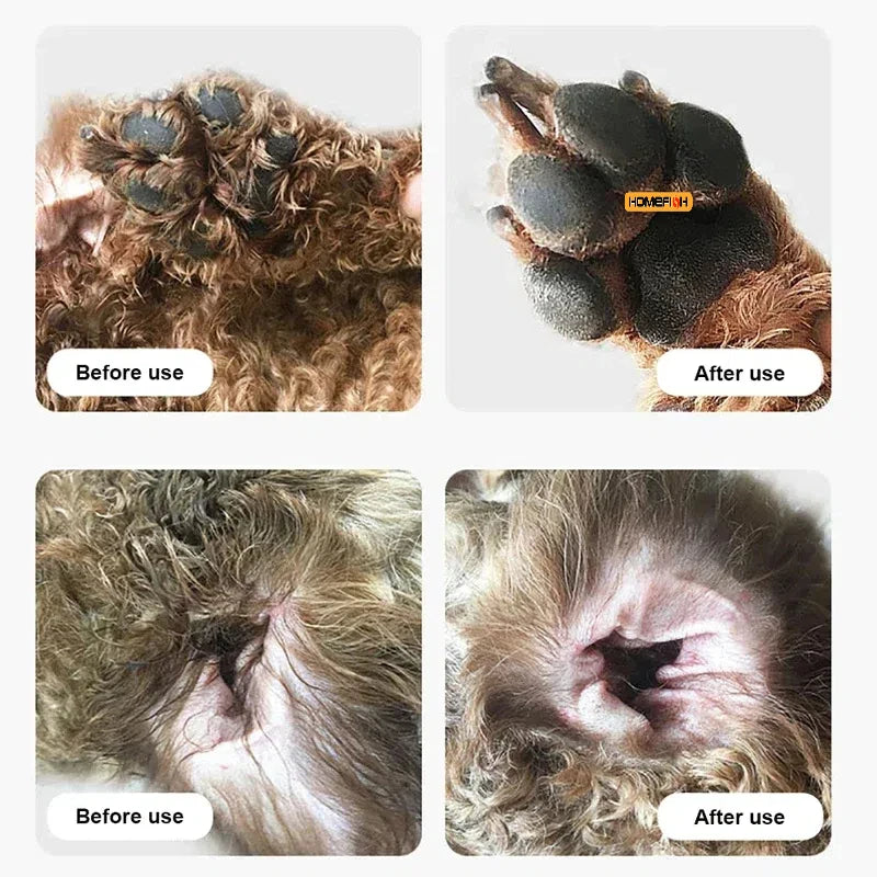 Recortadora Eléctrica Silenciosa para Mascotas: Cara, Patas y Orejas