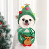 Christmas Pet Hat and Bandana Set for Cats and Small Dogs