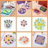 Collection de jouets distributeurs de puzzles interactifs pour chiens et chats, de diverses couleurs et formes.