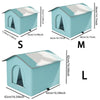 Foldable Waterproof Insulated Cat House with Thermal Lining